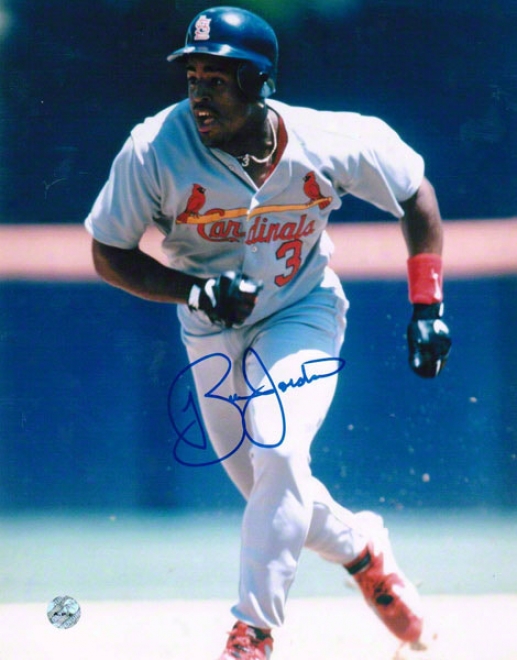 Brian Jordan St. Louis Cardinals Autographed 8x10 Photo Running The Bases