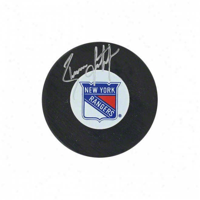 Brian Leetch New York Rangers Autographed Puck