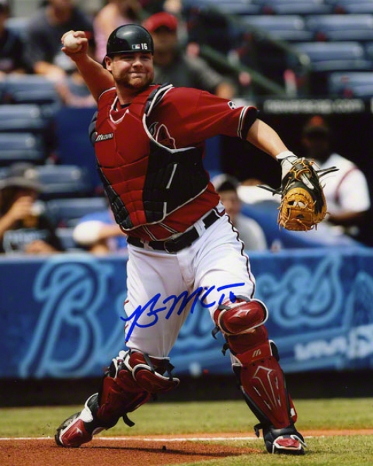 Brian Mccann Autographed 8x10 Photograph  Details: Atlanta Braves