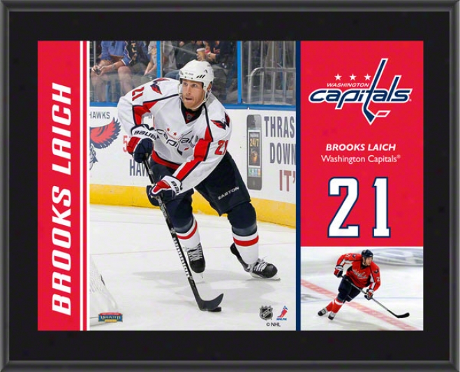 Brooks Laich Plaque  Details: Washington Capitals, Sublimated, 10x13, Nhl Plaque