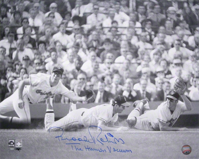 Brooks Robinson Autographed16x20 Photograph With Human Vacuum Inscription