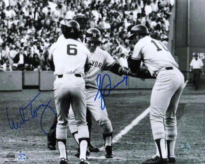 Bucky In~ And Mike Torrez Dual Autographed 8x10 Photo