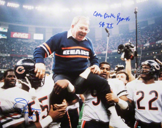 Buddy Ryan And Otis Wilson Chicago Bears - Sbxx - Dual Autographed 16x20 Photograph