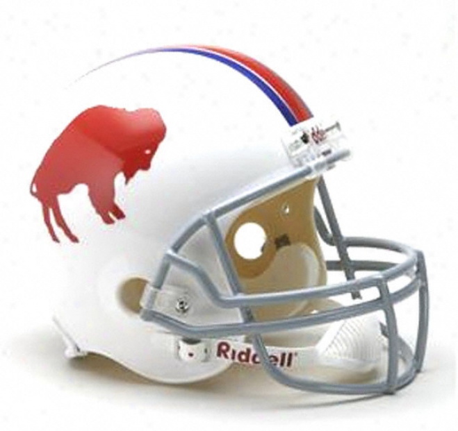 Buffalo Bills 1965-1973 Nfl Deluxe Replica Riddell Throwback Full Size Helmet