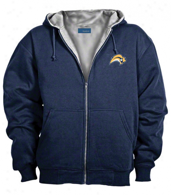 Buffalo Sabres Jacket: Blue Reebok Hooded Craftsman Jacket