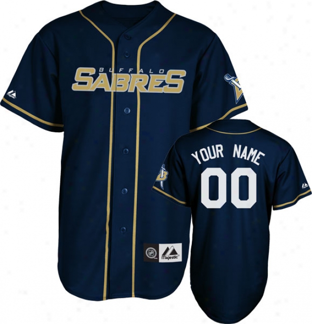 Buffalo Sabres Jersey: Navy Customizable Nhl Replica Baseball Jersey