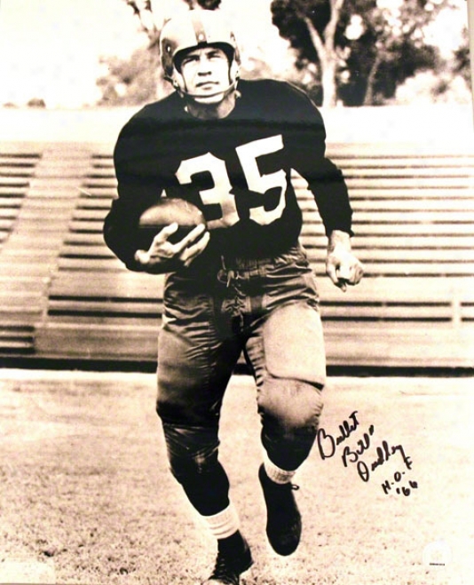 Bullet Bill Dudley Pittsburgh Steelers Autographed 16x20 Photo Inscribed Hof 66