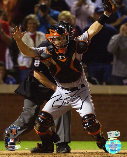 Buster Posey Autographed 8x10 Photograph  Details: San Francisco Giants