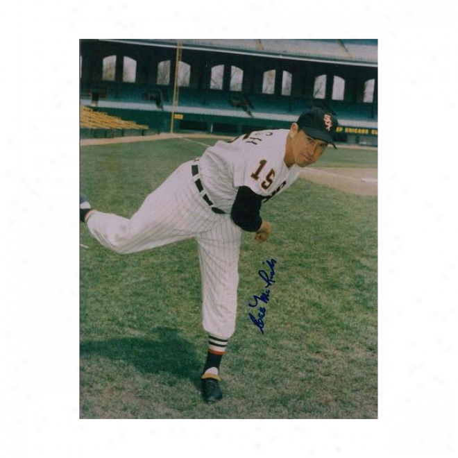 Cal Mclish Autographed Chicago White Sox 8x10 Photo