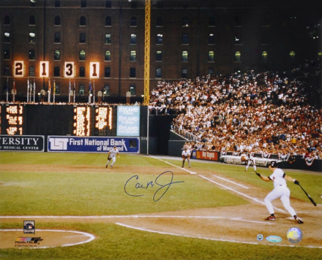 Cal Ripken Jr. Baltimore Orioles - 2131 - Autographed 16x20 Photograph