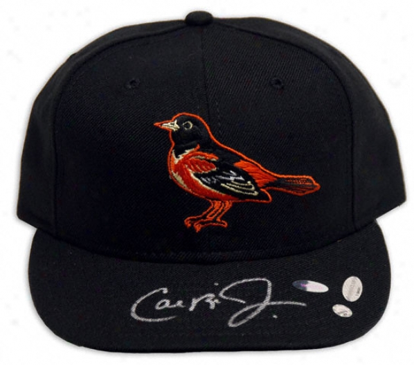 Cal Ripken Jr. Baltimore Orioles Autographed New Era Baseball Cardinal's office