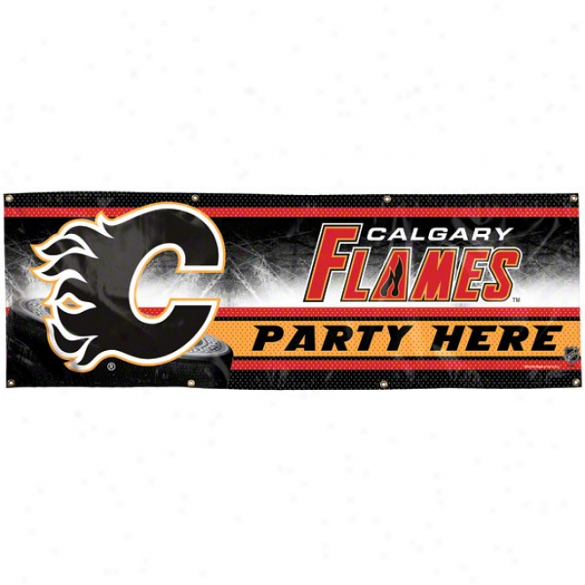 Calgary Flames 2x6 Vinyl Banner