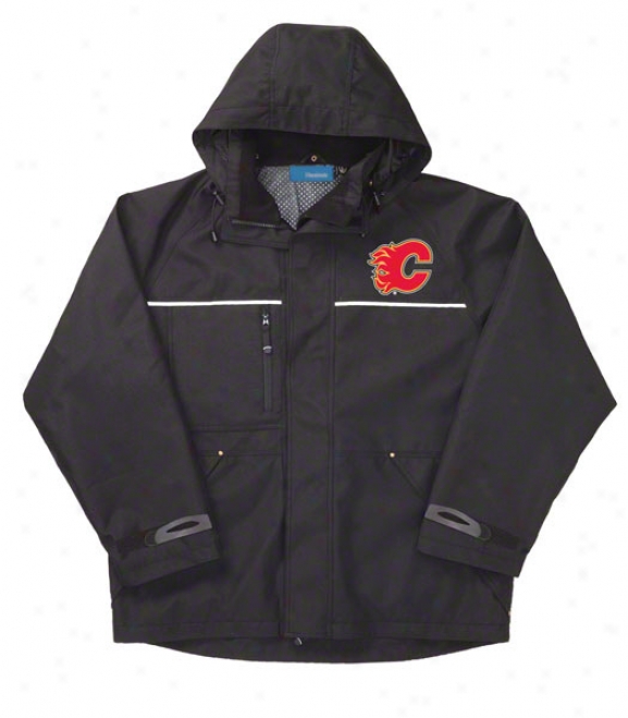 Calgary Flames Jacket: Black Reebok Yukon Jacket