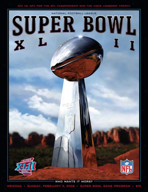 Canvas 36 X 48 Super Bowl Xlii Program Print  Details: 2008, Giants Vs Patriots