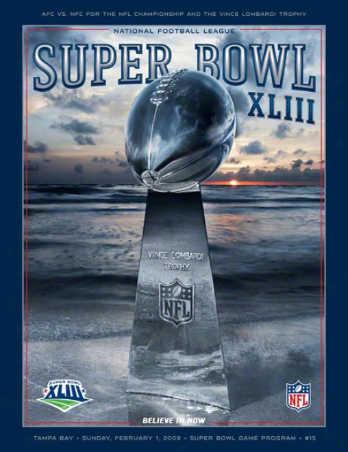 Canvas 36 X 48 Super Bowl Xliii Program Print  Details: 2009, Steelers Vs Cardinals