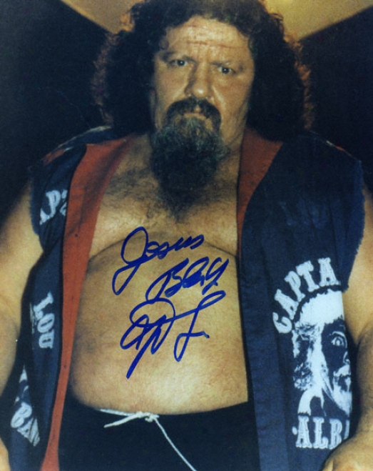 Captain Lou Albano 8x10 Autographed Photofraph