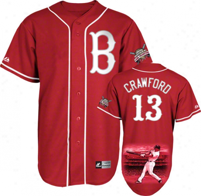 Carl Crawford Boston Red Sox Majestic Player Designed Signature Series Jersey