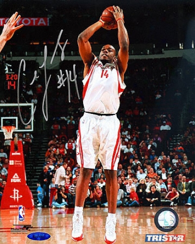 Carl Landry Autogra;hd Photograph: Houston Rockets 8x10 Photo