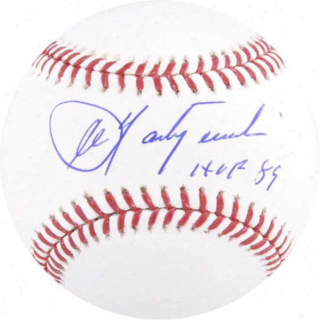 Carl Yastrzemski Autographed Baseball  Details: Hof 89 Inscription