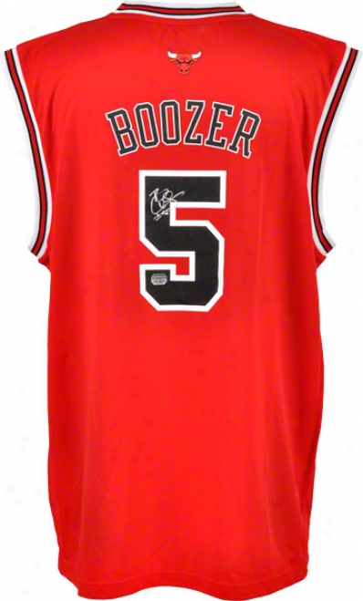 Carlos Boozer Autographde Jersey  Details: Replica, Chicago Bulls