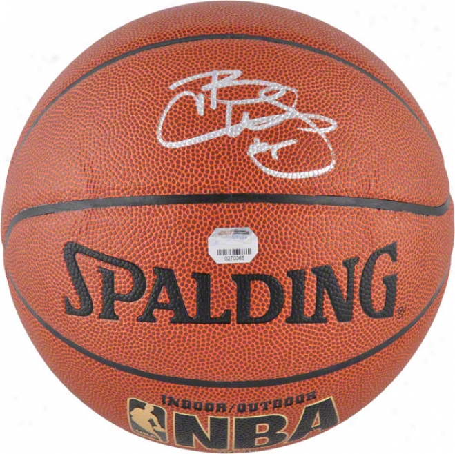 Carlos Boozer Chicago Bulls Autographed Spalding Indoor/outdoor Basletball