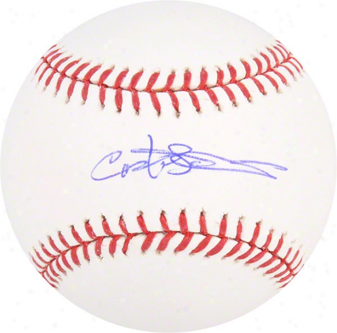 Carlos Pena Autographed Baseball