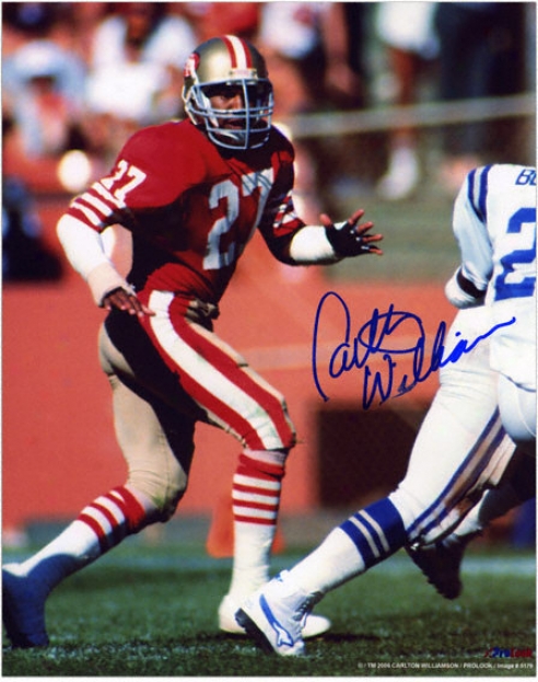 Carlton Williamson San Francisco 49ers Autographed 8x10 Photograph