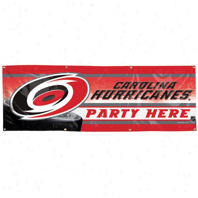 Carolina Hurricanes 2x6 Viynl Banner