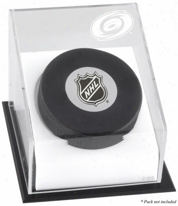 Carolina Hurricanes Hockey Puck Logo Display Case