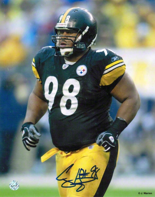 Casey Hampton Pittsburgh Steelers Autographed 8x10 Photo