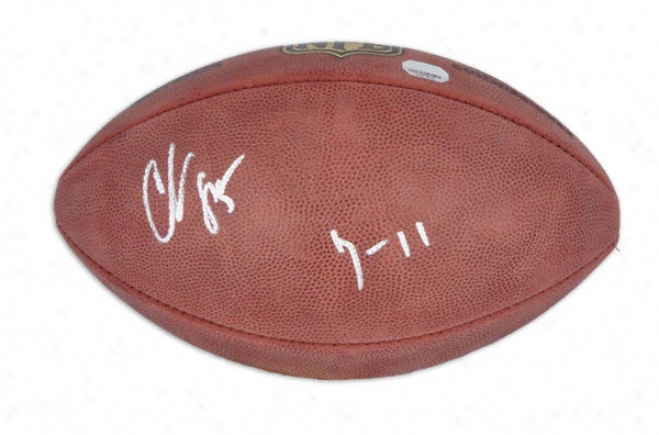 Chad Johnson Autographed Football  Details: Duke Football With 7-11 Insc5iption