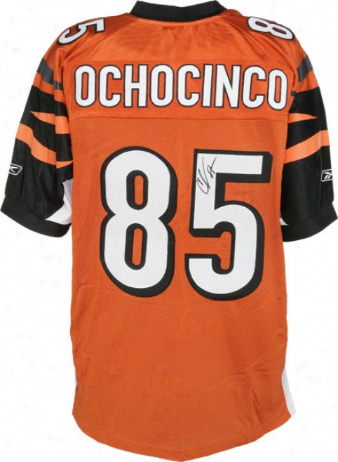 Chad Ochocinco Autographed Jersey  Details: Cincinnati Bengals, Orange