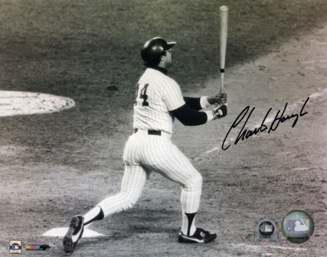 Charlie Hough La Dodgers Autographer Reggie Jackson Home Run 8x10 Photograph