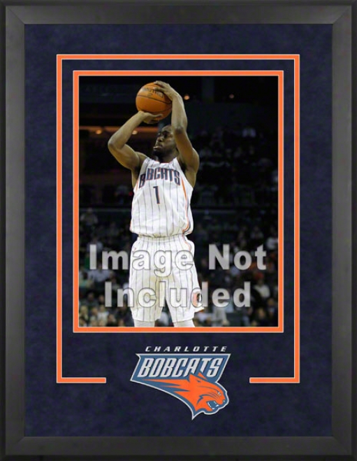 Charlotte Bobcats 16x20 Vertical Setup Frame With Team Logo