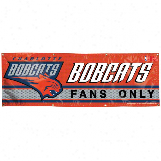 Charlotte Bobcats 2x6 Vinyl Bznner