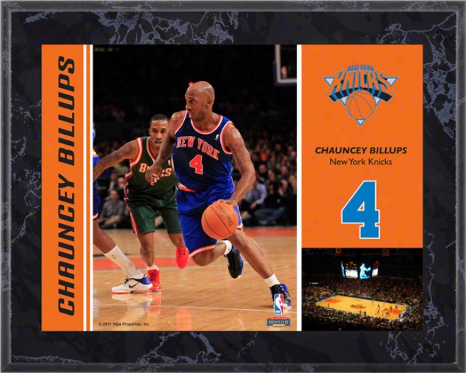 Chaucey Billups New York Knicks 8x10 Marble Color Player Plaque