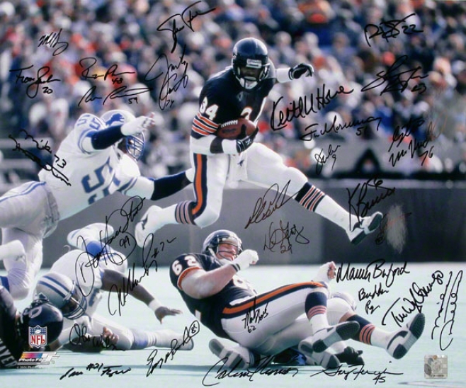 Chicago Bears 16x20 - Patron - 1985 Team Signed Autographed Photograph