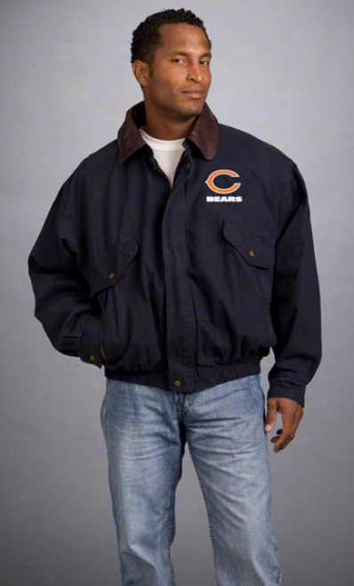 Chicago Bears Jacket: Navy Reebok Navigatot Jacket