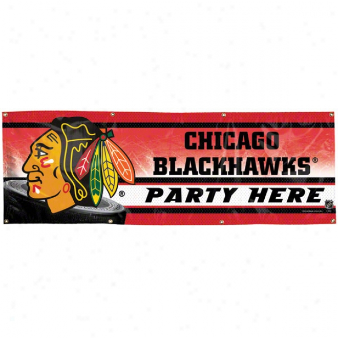 Chicago Blackhawks 2x6 Vinyl Banner