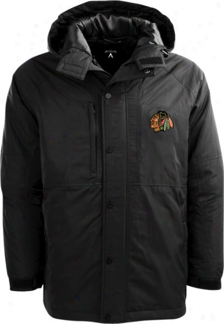 Chicago Blackhawks Black Trek Full-zip Hooded Jacket