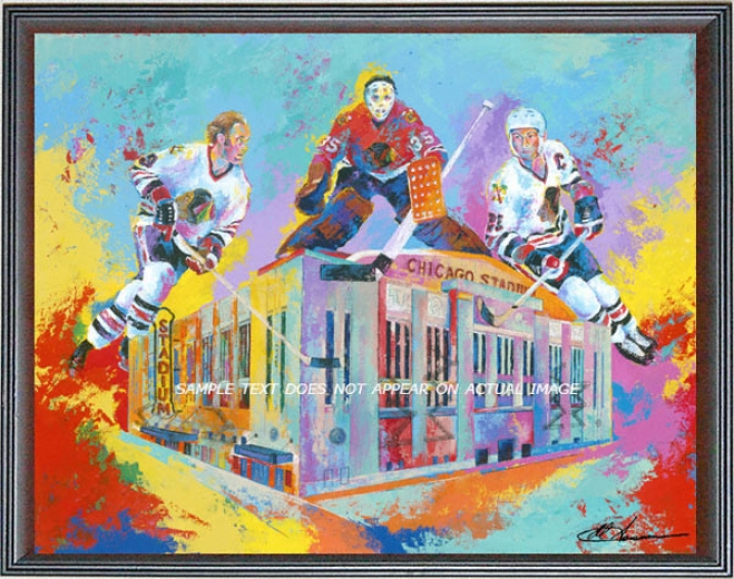 Chicago Blackhawks - &quothawks At Home&quot - Large - Framed Giclee