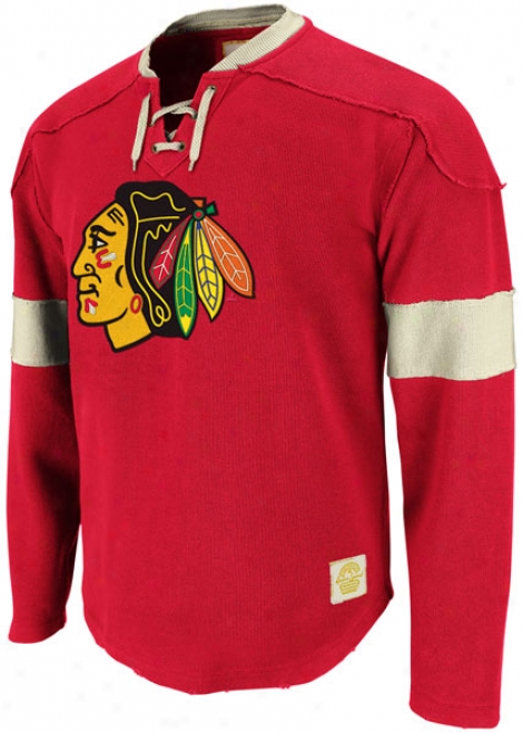 Chicago Blackhawks Red Reebok Retro Sport Jersey