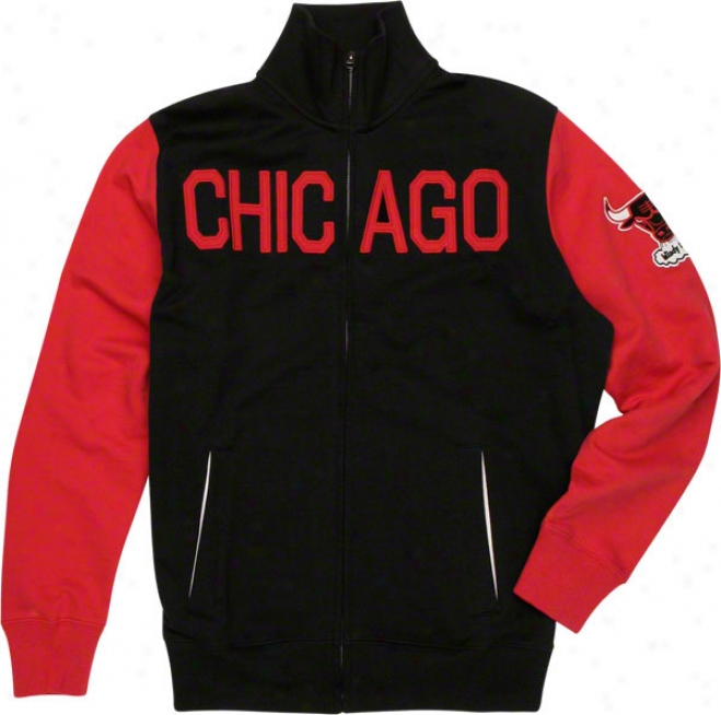 Chicago Bulls Black '47 Brand Courtside Track Jacket