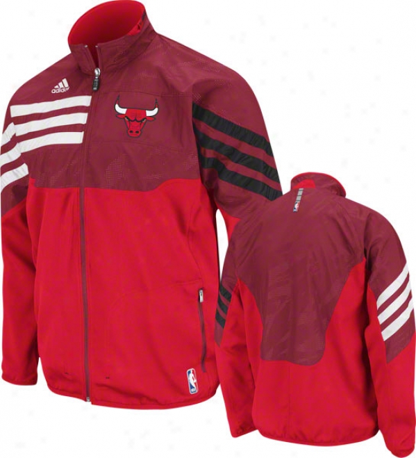 Chicago Bulls Red 2O11-2012 Eastern Conference On-court Warm-up Jacket