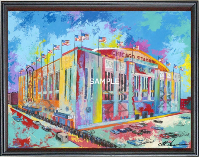 Chicago Bulls/chicago Blackhawks - &quotchicago Stadium&quot - Oversized - Framed Giclee