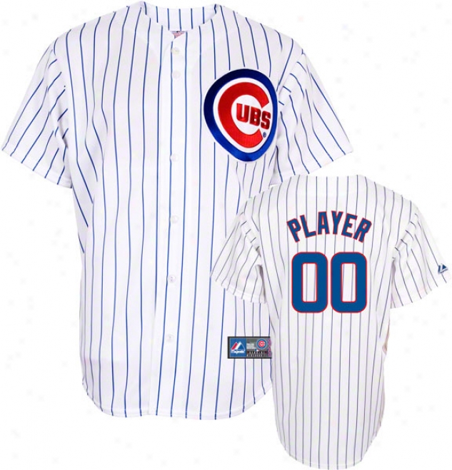 Chicago Cubs -any Plahe- Home Mlb Replica Jersey