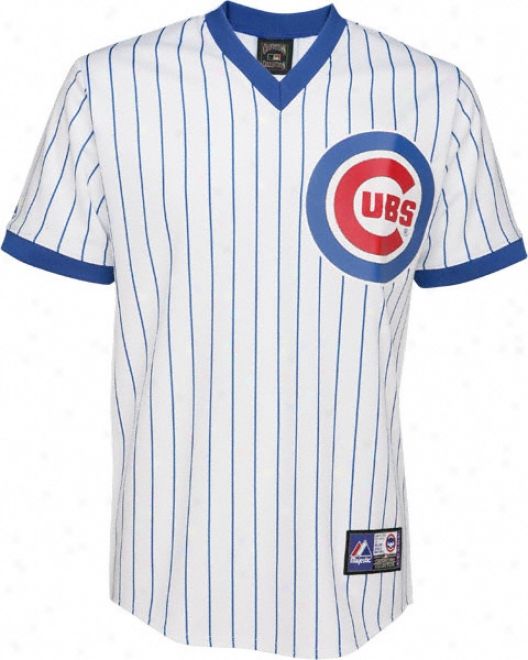 Chicago Cubs Cooperstown Pinstripe Replica Jersey