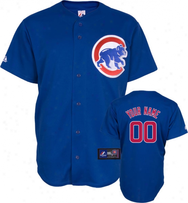 Chicago Cubs -personalized With Your Name- Alternate Mlb Replica Jersey