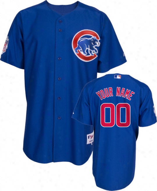 Chicago Cubs -personalizes With Your Name- Authentic Reciprocate Blue On-field Jersey