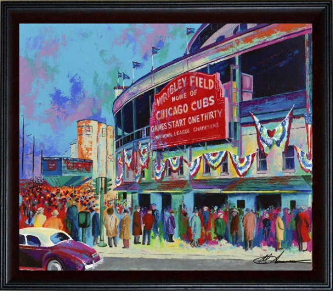 Chicago Cubs - &quotwrigley Field 1945&quot - Large - Framed Giclee